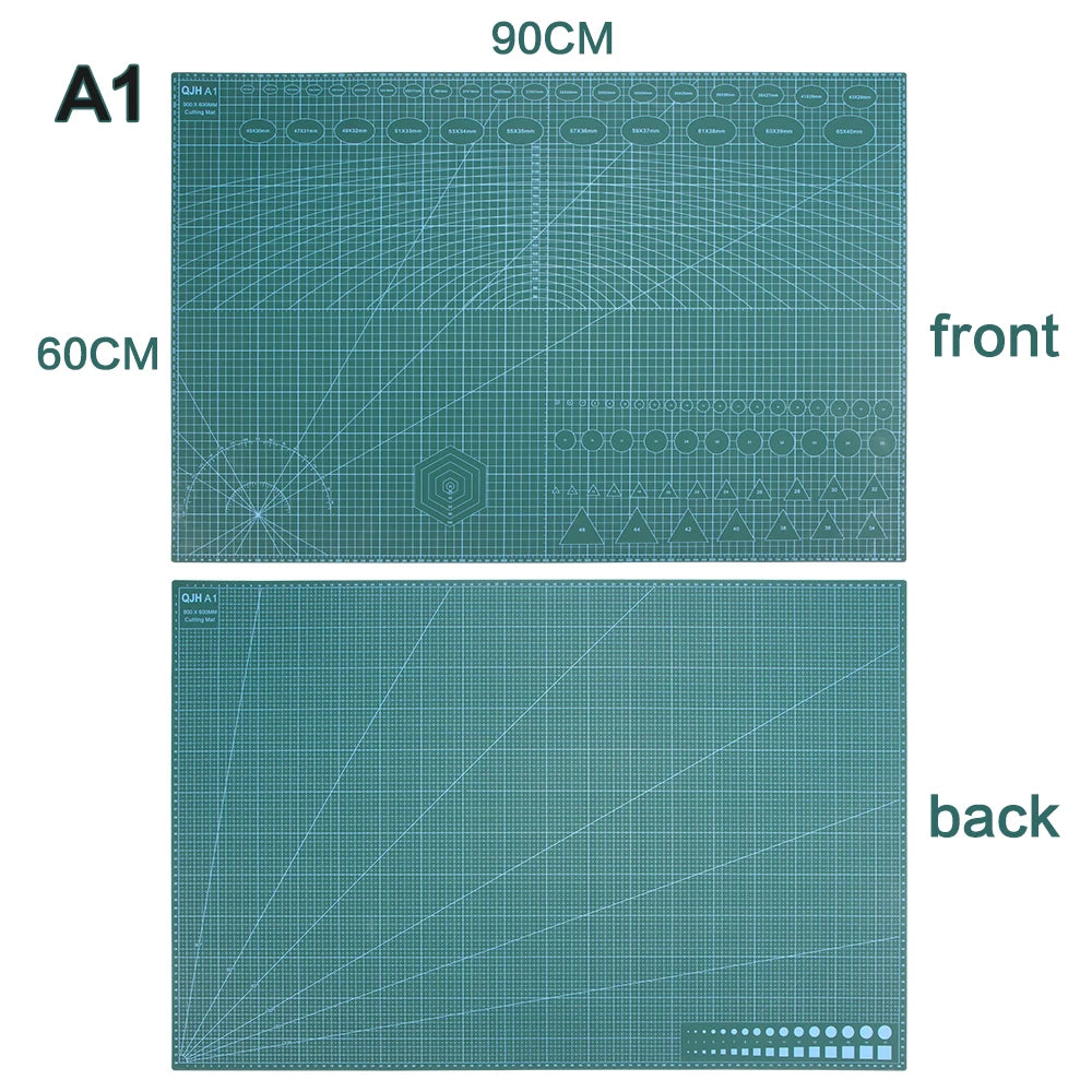 A1/A2/A3/A4 PVC Cutting Mat Workbench Patchwork Sewing DIY Engraving Leather Cutting Board Double-Sided Self-Healing