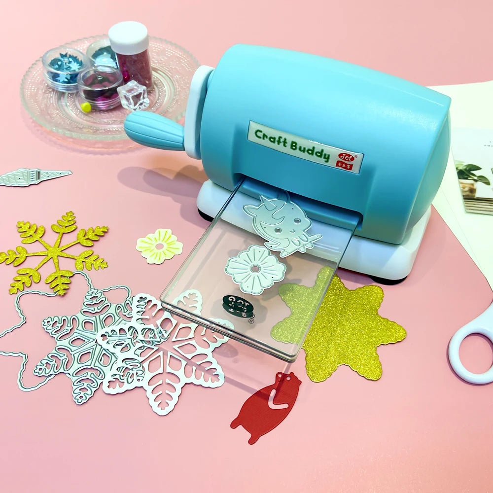 Mini Die Cutting Machine with 2 Cutting Pads for DIY Scrapbooking Paper Card Album Craft Making Embossing Dies Supplies
