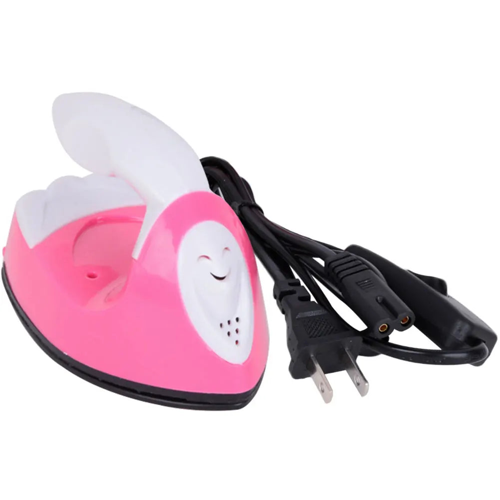 DIY Small Heat Press Iron Portable Electric Mini Heat Press Machine Versatile Rapid Heating-Up Craft Clothes Sewing Supplies