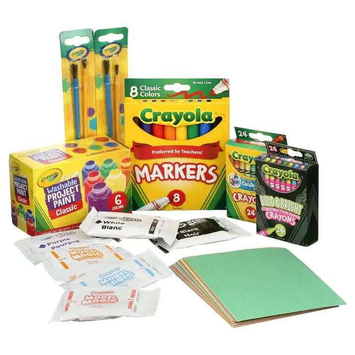 (2 pack) Crayola Creativity Tub, Art Set, 102 Pcs, Arts & Craft Supplies, Creative Toys, Gift for Kids,