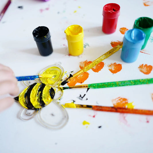 (3 pack) Hello Hobby Assorted Shape Synthetic Bristle Art Brushes (6 Pack),