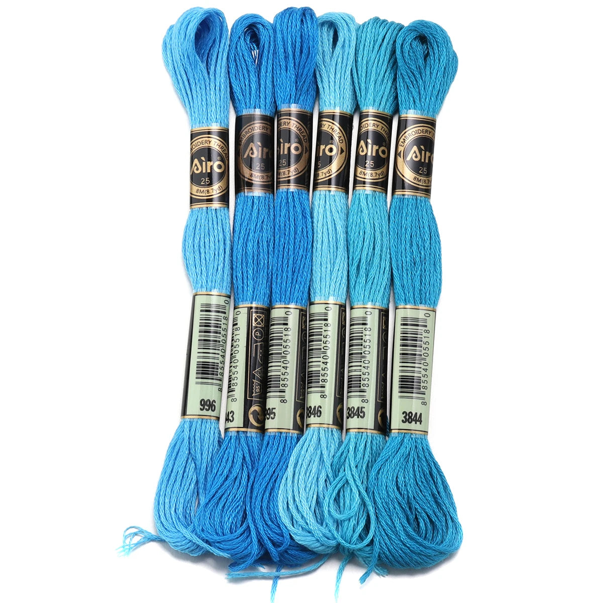 6Pcs/Lot 8m Polyester Cross Stitch Thread Colorful Embroidery Thread String Strap For DIY Sewing Crafts Clothing Accessorie 2030