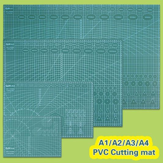 A1/A2/A3/A4 PVC Cutting Mat Workbench Patchwork Sewing DIY Engraving Leather Cutting Board Double-Sided Self-Healing