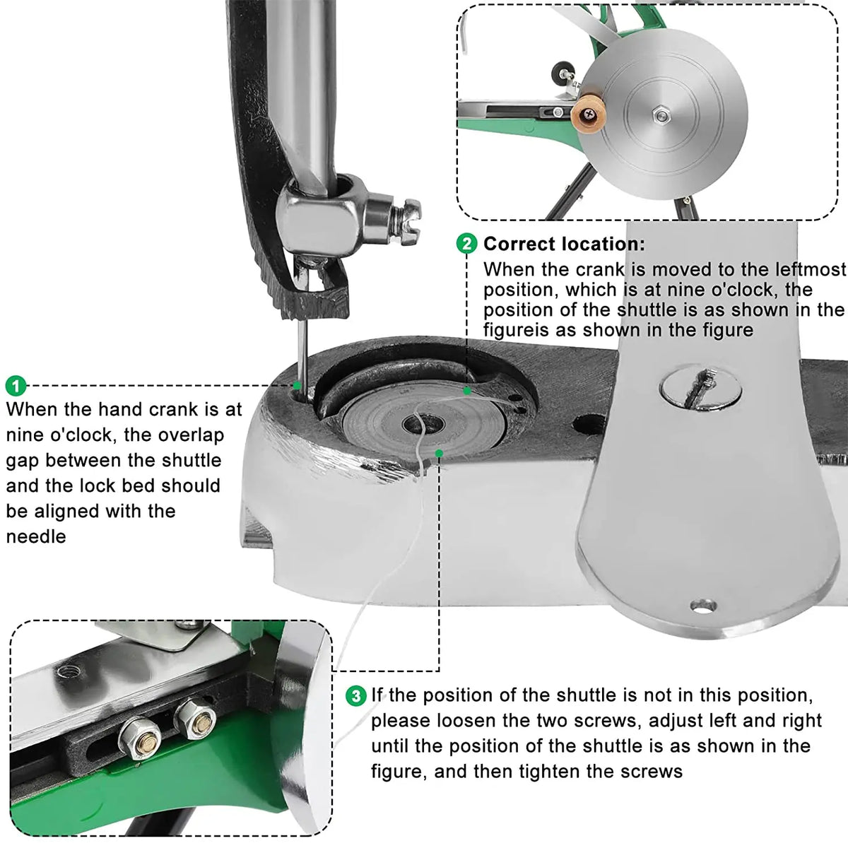 Cobbler Sewing Machine, Heavy Duty Hand Shoe Repair Mending Machine With Needles, Manual Sewing Machine For Leather Bags Cloth