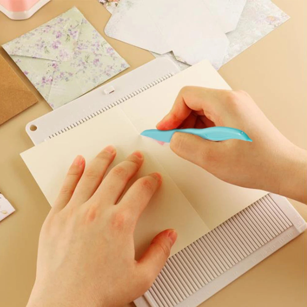 Multi-Purpose Scoring Board with Measuring Grid Paper Card Cuting BoardY Supplies Paper Cutter