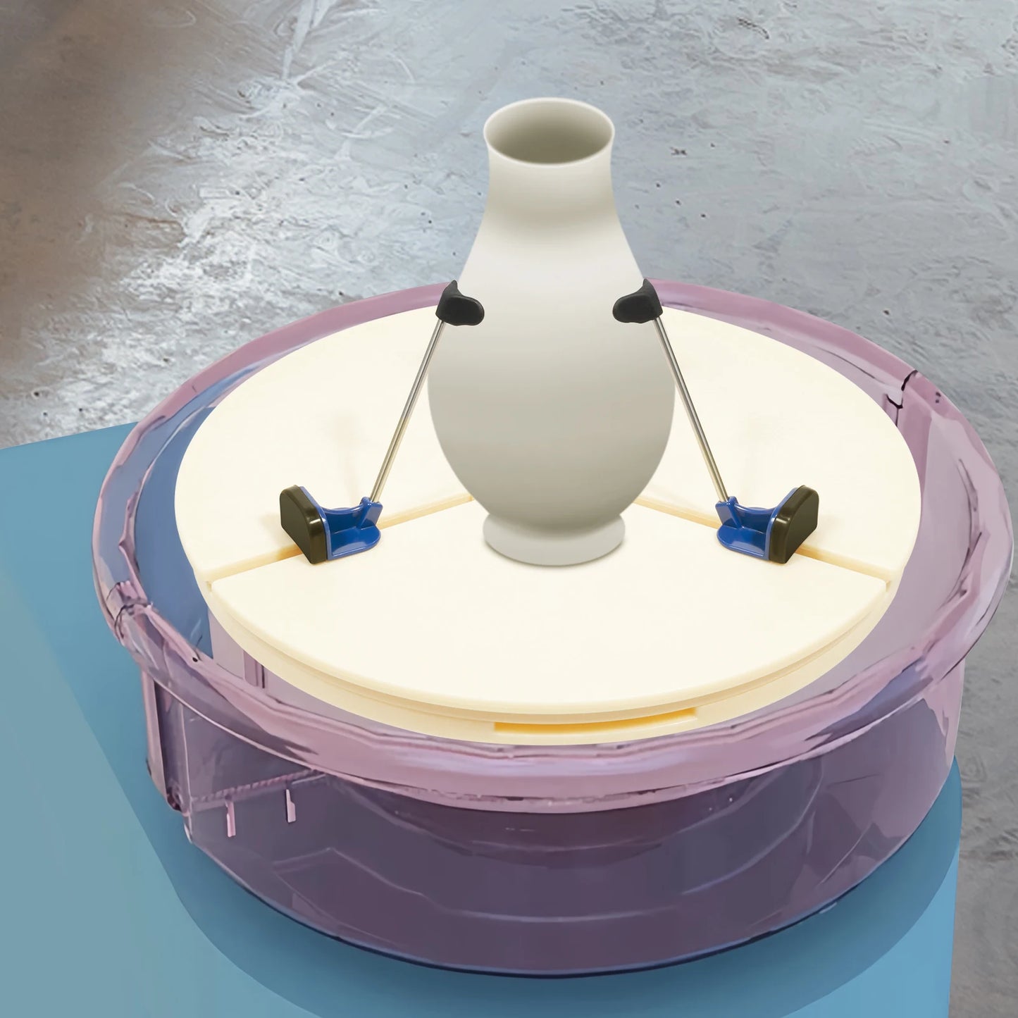 Adjustable Pottery Turntable Clamp Ceramic Centering Clamp  Pottery Teaching Turntable Clamp Ceramic Art Repair Tool