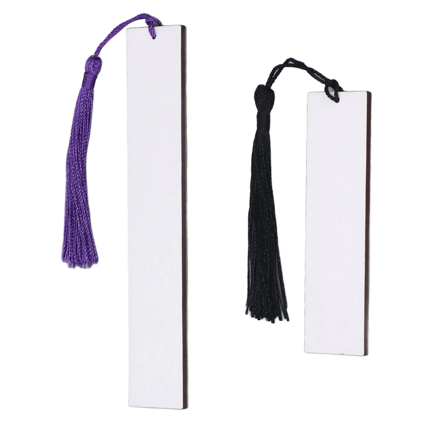 Sublimation Blanks Bookmark Double Sided Sublimate DIY Book Marker Clip with Colorful Tassels For Booker Lover Readers