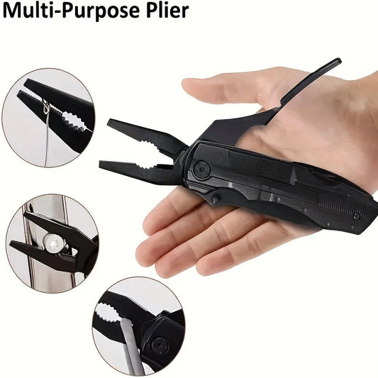 1pcs Tool Pliers, 16 & 1 Multi Pliers, Band Saw, Men's Gifts, Outdoor Survival Adventure Emergency Use, Home Standing Tools