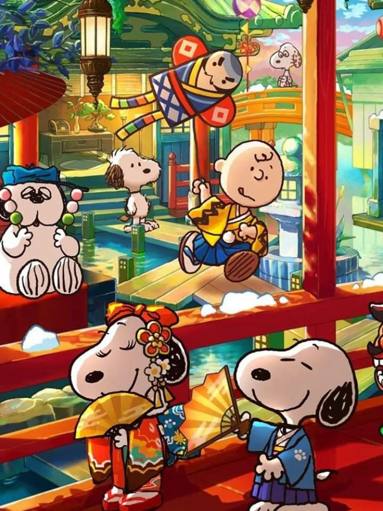 Diamond Art Painting Kit Cartoon Kawaii Snoopy Cute Dog Graffiti Comic Embroidery Mosaic Cross Stitch Home Decor Children's Gift