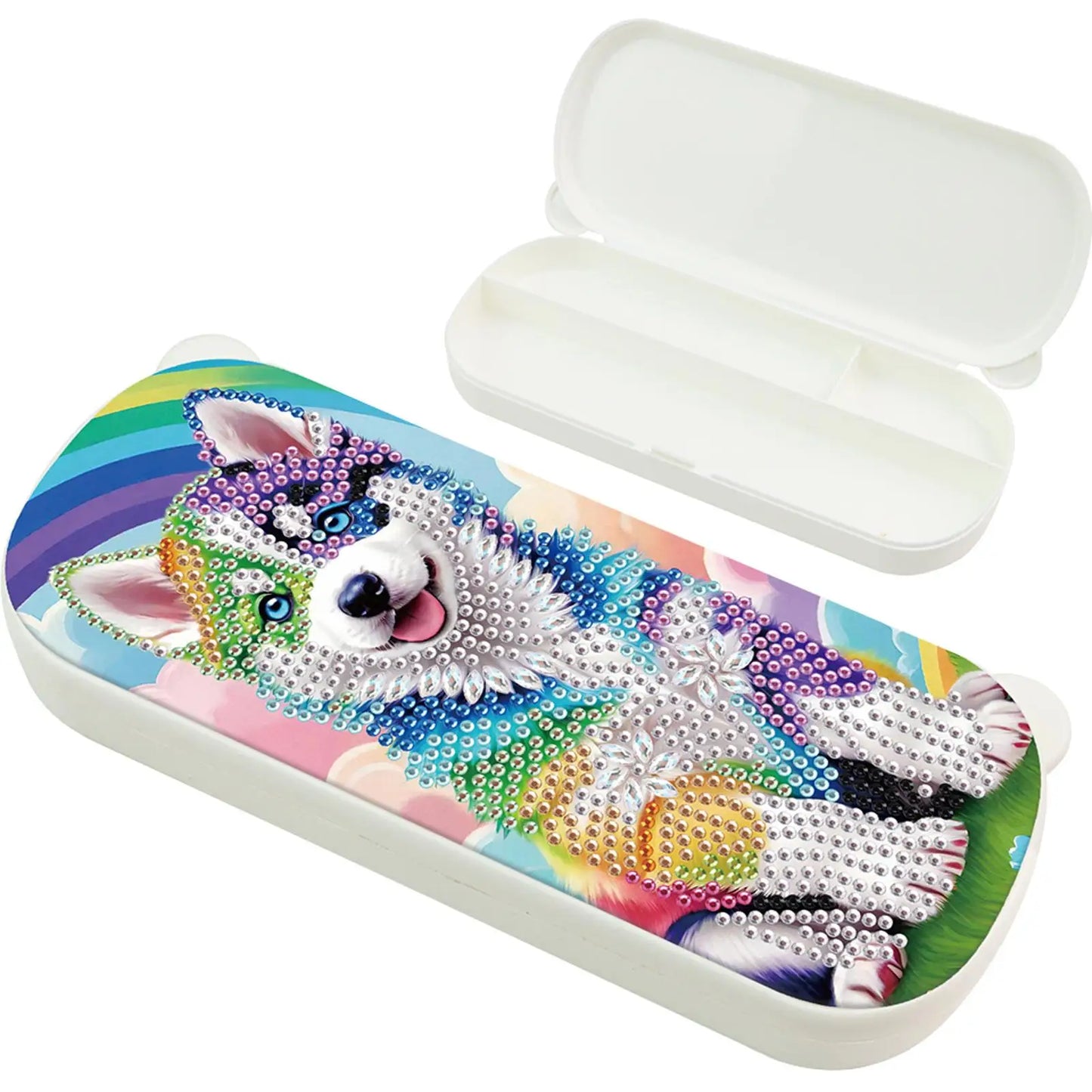 DIY Diamond Art Painting Pencil Box Kits Multifunctional Storage Box Diamond Art Pencil Box for Office and Home Desk Accessories