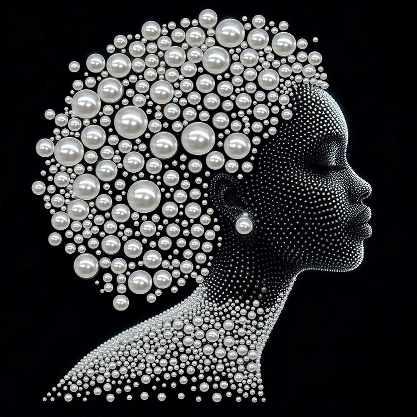 Elegant Lady Full 5D DIY Pearl Diamond Art Kits for Adults/Beginners Gift Idea Home Decor Gem Art Diamond Painting Kits 30*30cm