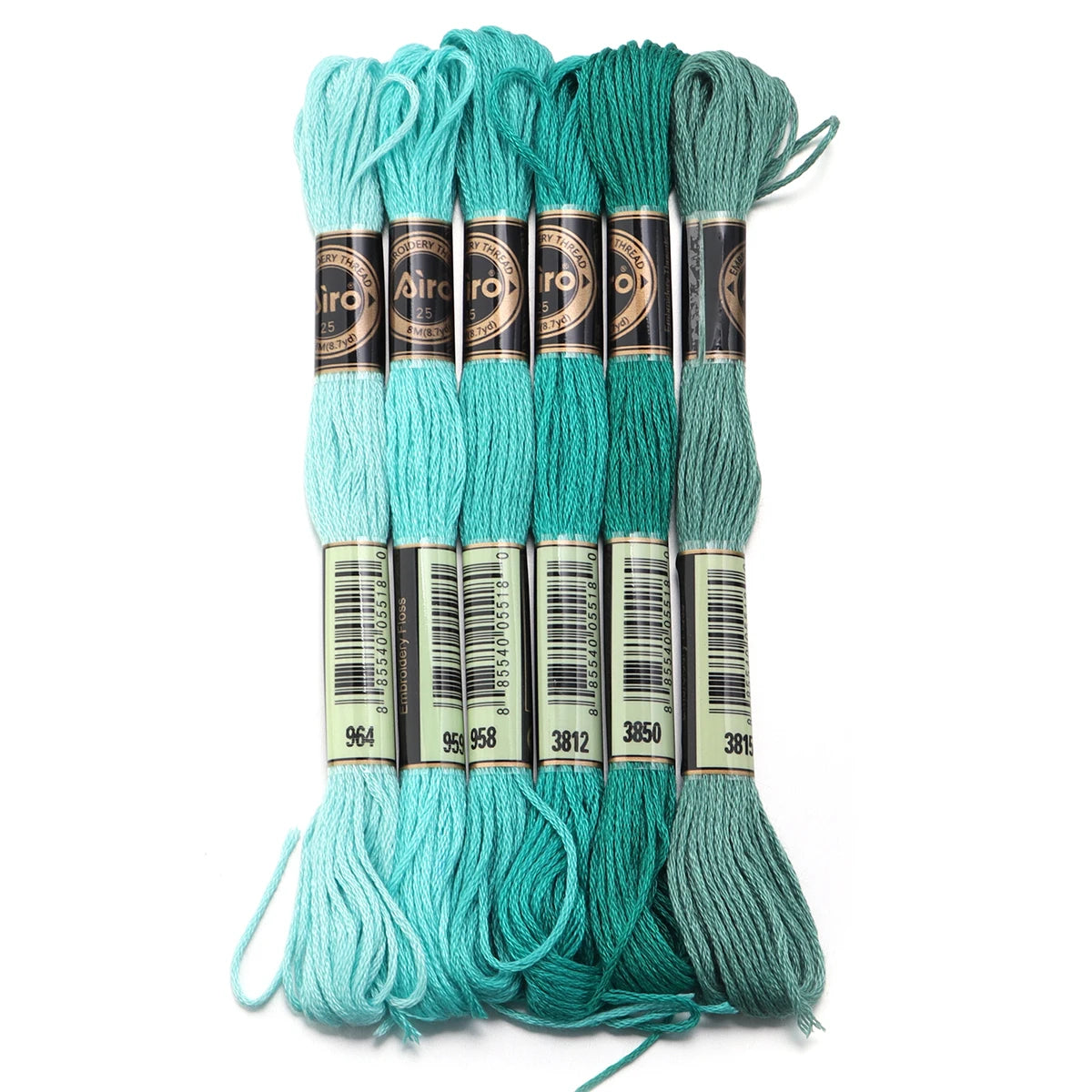 6Pcs/Lot 8m Polyester Cross Stitch Thread Colorful Embroidery Thread String Strap For DIY Sewing Crafts Clothing Accessorie 2030