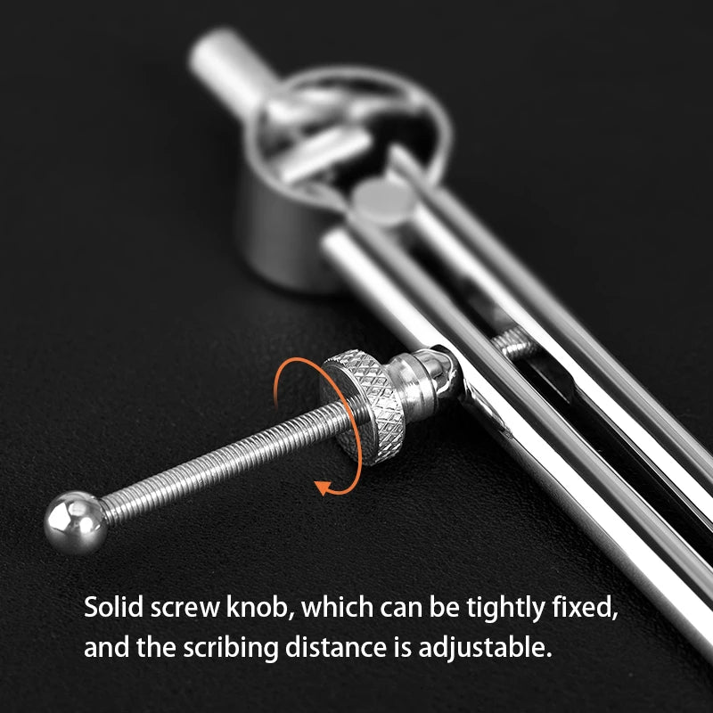 WUTA 304 Stainless Steel Wing Divider Spacing Compass Precision Scale for Metal,Wood,Craft,Jewelry