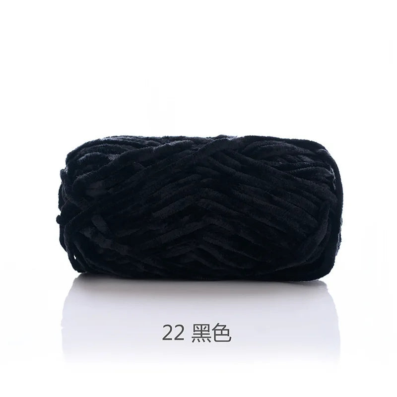 1pcs 100g super soft velvet wool coarse knitted yarn material package hand-woven hat scarf cushion