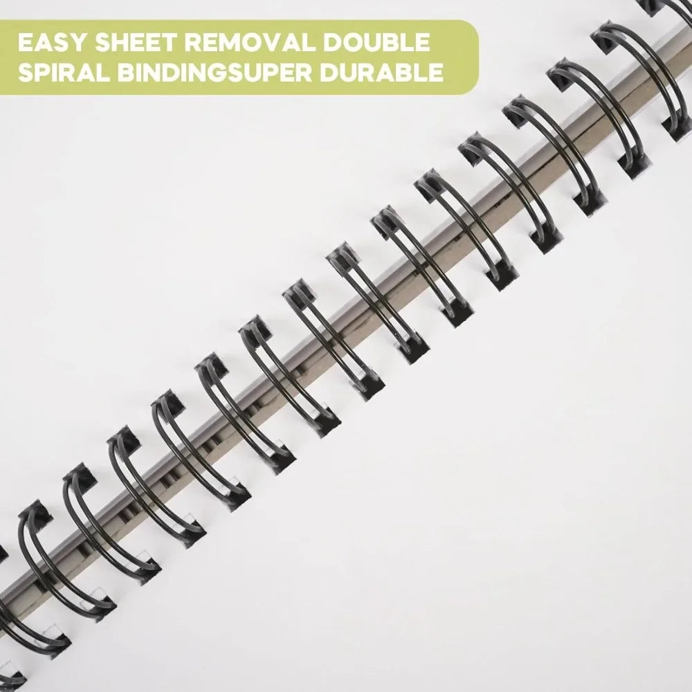 9"x12" double-sided hardcover sketchbook, 60 sheets, heavy-duty hardcover sketchbook, durable acid-free drawing paper