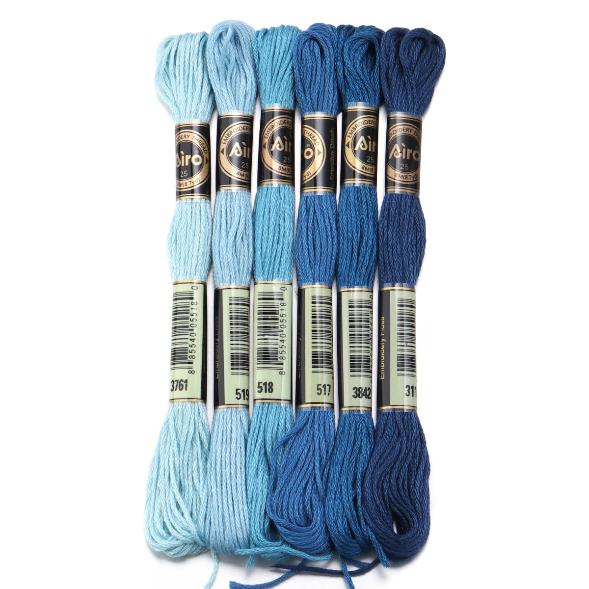 6Pcs/Lot 8m Polyester Cross Stitch Thread Colorful Embroidery Thread String Strap For DIY Sewing Crafts Clothing Accessorie 2030