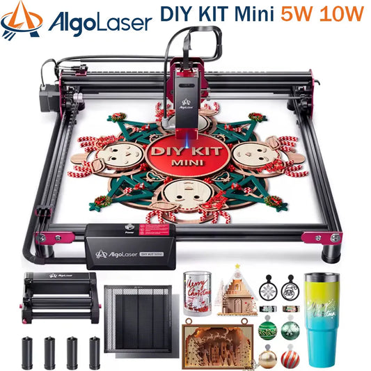 Algo laser DIY KIT Mini 10W Laser Engraver Cutter For Beginner 315*300 Table Woodworking CNC