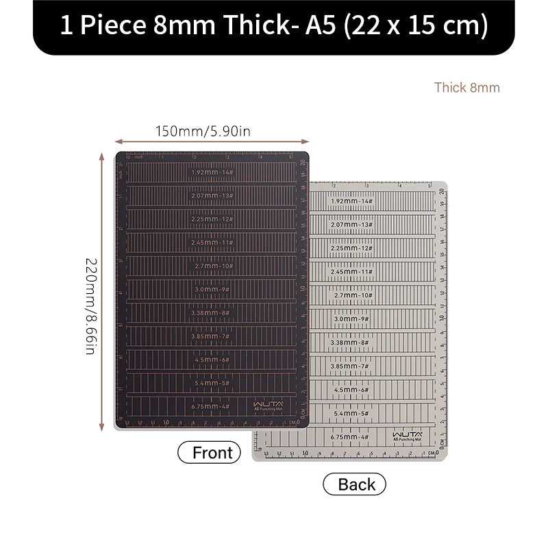 WUTA New Fabric Cutting Mat, Leather Cutting Board A1 A2 A3 A4 A5 Professional Self Healing Quality Double-Sided  Craft Tool Set