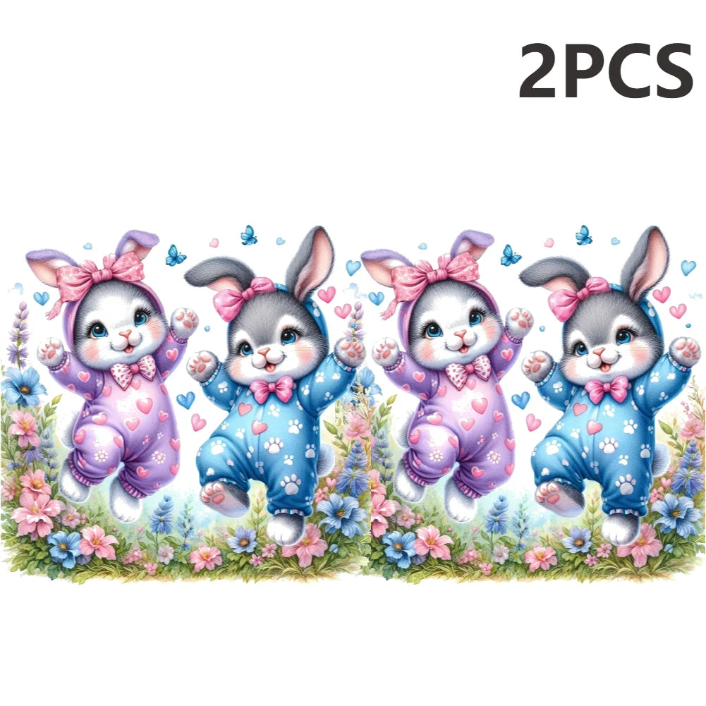 2pcs 5D DIY Full Round Drill Diamond Painting New Creative Easter Decoration Kit Home Decor Art Craft for Bedroom Wall 30x30cm