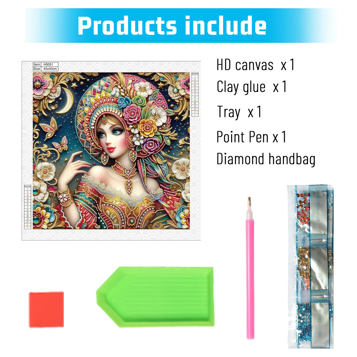 Diamond Art Painting Kits for Adult and Beginners,beautiful lady Diamond Art Painting Craft for Home Wall Decor Handmade Gift