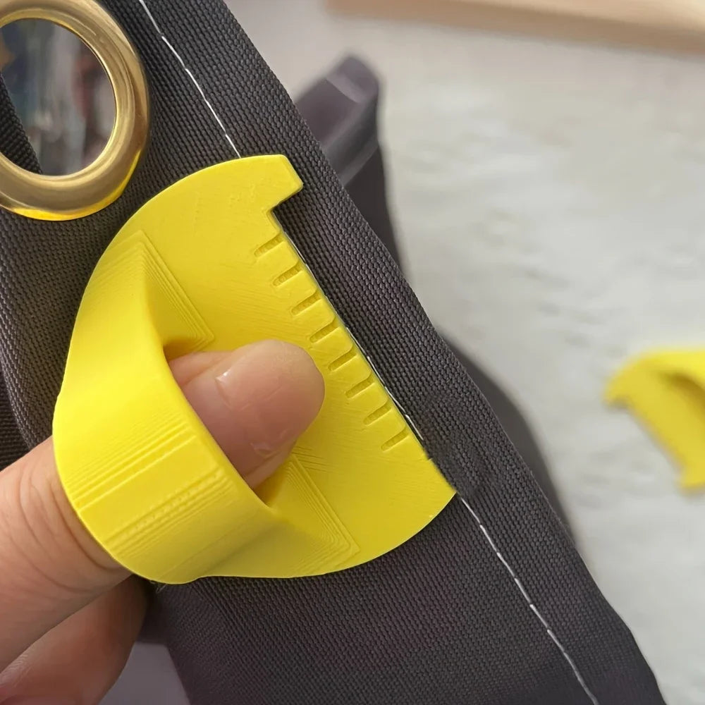 Easy-Grip 3D Printed Sewing Tool for Beginners & Seniors - 4mm Spacing Plastic Hand Sewing Aid, Prevents Skipping Stitches
