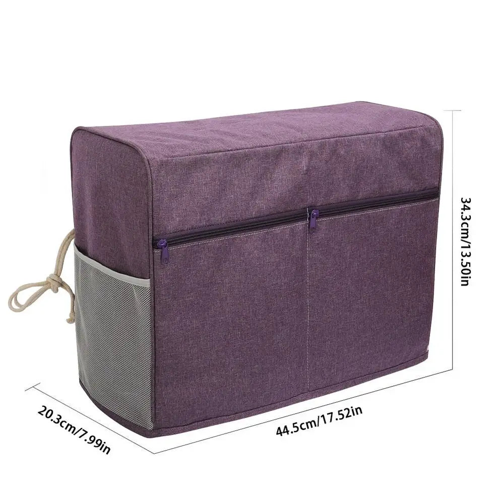 Dust Cover For Sewing Machine Waterproof Durable Cloth Protective Cover With Pockets Sewing Accessories Storage Bag
