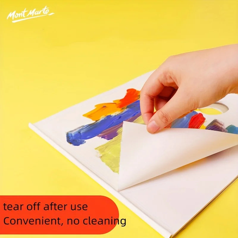 Tear-off Paper Palette Disposable No-Clean Tear-Off Portable Palette Outdoor Painting Tools Oil Painting Gouache Palette