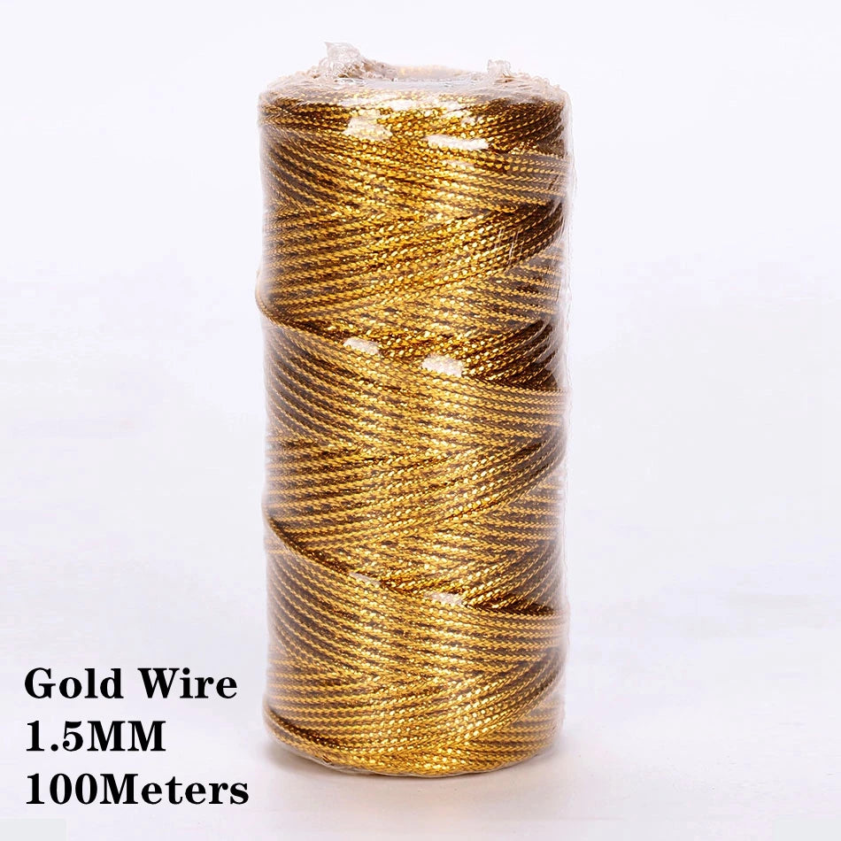 2mm 100M Macrame Cord Rope Cotton Twine Thread String Crafts DIY Sewing Handmade Wall Hangings Bohemia Wedding Party Home 2030