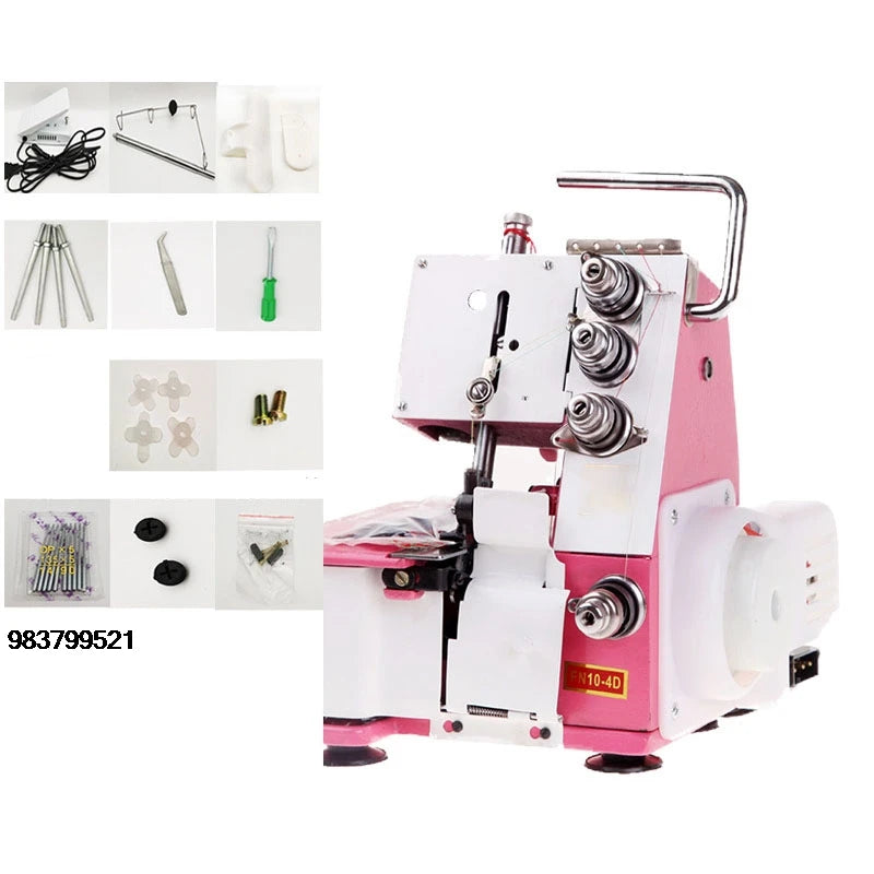 Four-thread overlock sewing machine desktop overlock