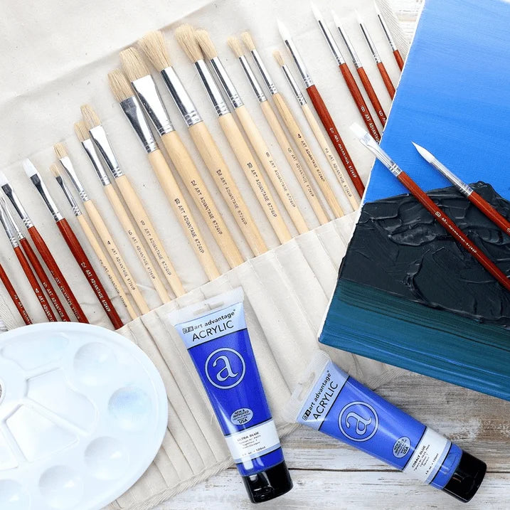 Art Advantage Brush Set t Oil/Acrylic 24pc