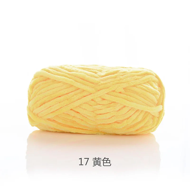 1pcs 100g super soft velvet wool coarse knitted yarn material package hand-woven hat scarf cushion