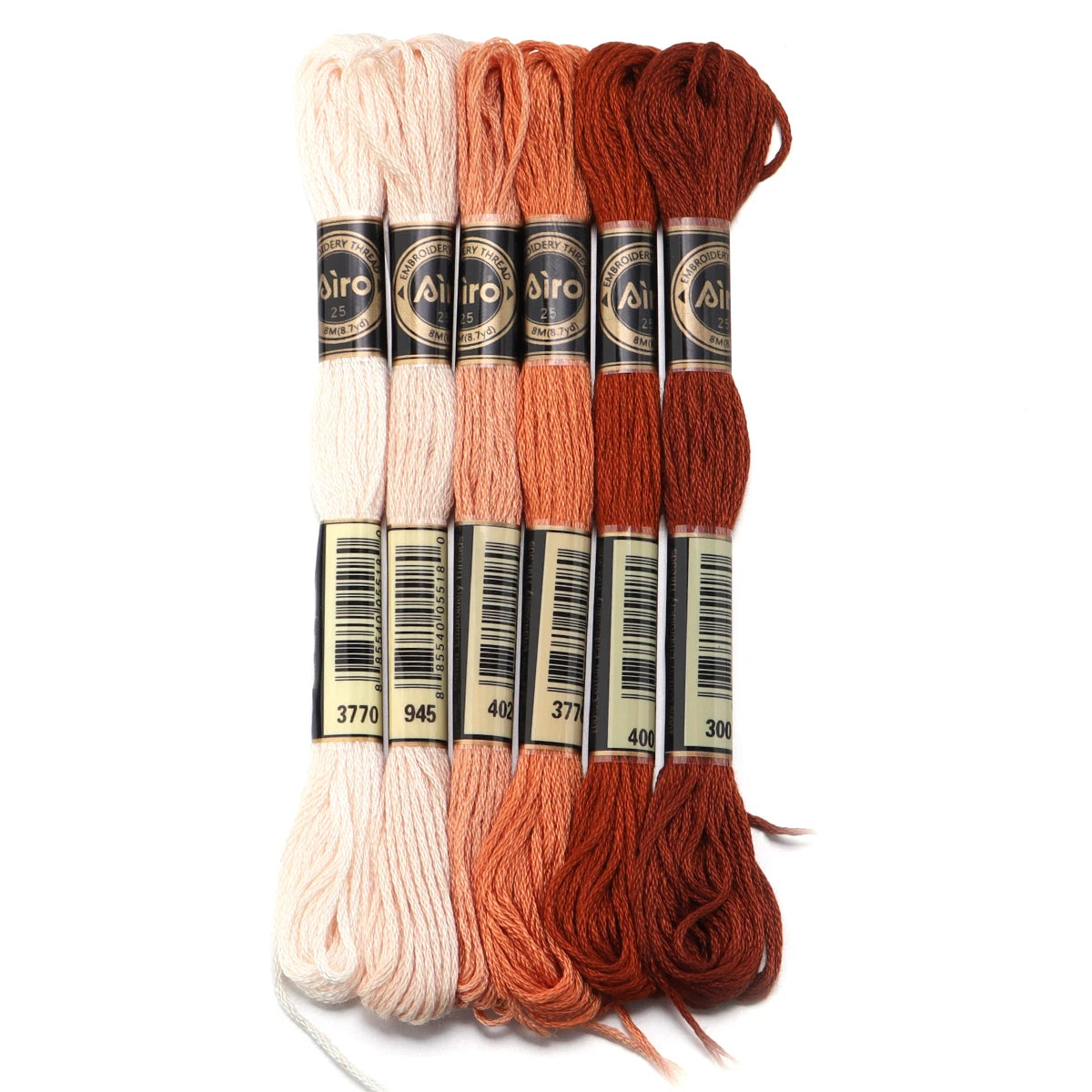 6Pcs/Lot 8m Polyester Cross Stitch Thread Colorful Embroidery Thread String Strap For DIY Sewing Crafts Clothing Accessorie 2030