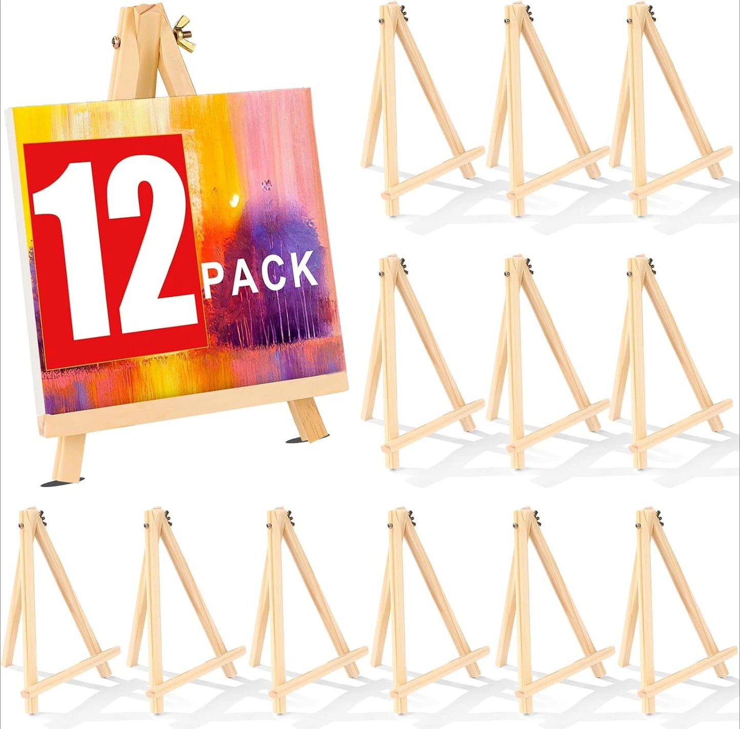 Easels stand for painting canvases, art, and crafts. Tripod, Painting Party Easel, Kids Student Tabletop Easel