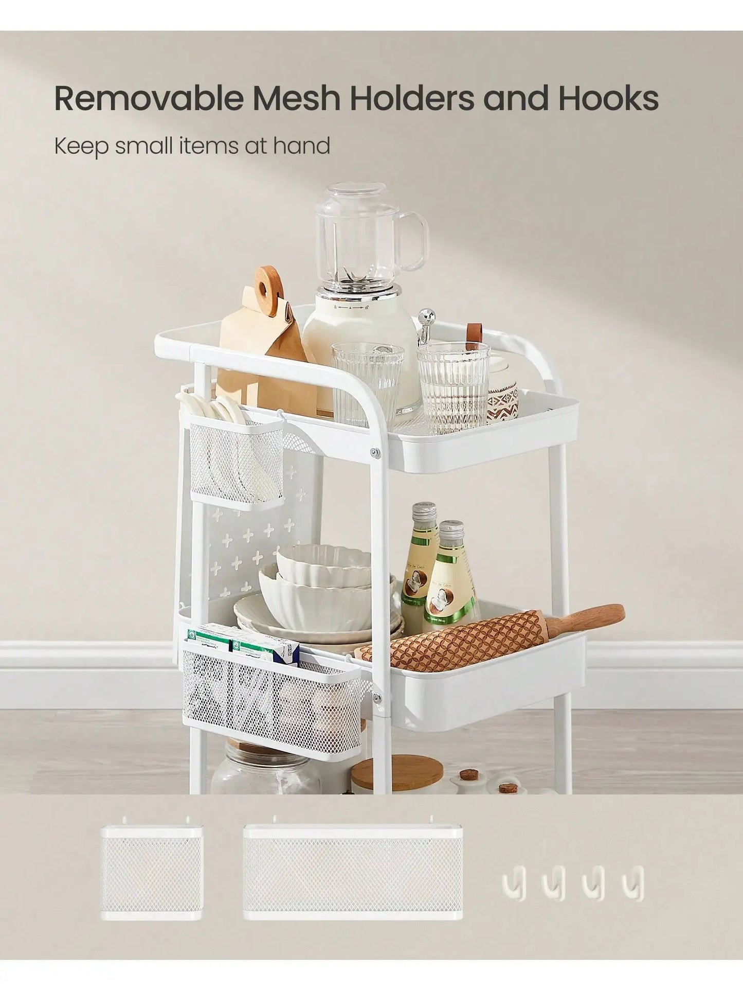 SONGMICS 3-Tier Storage Cart
