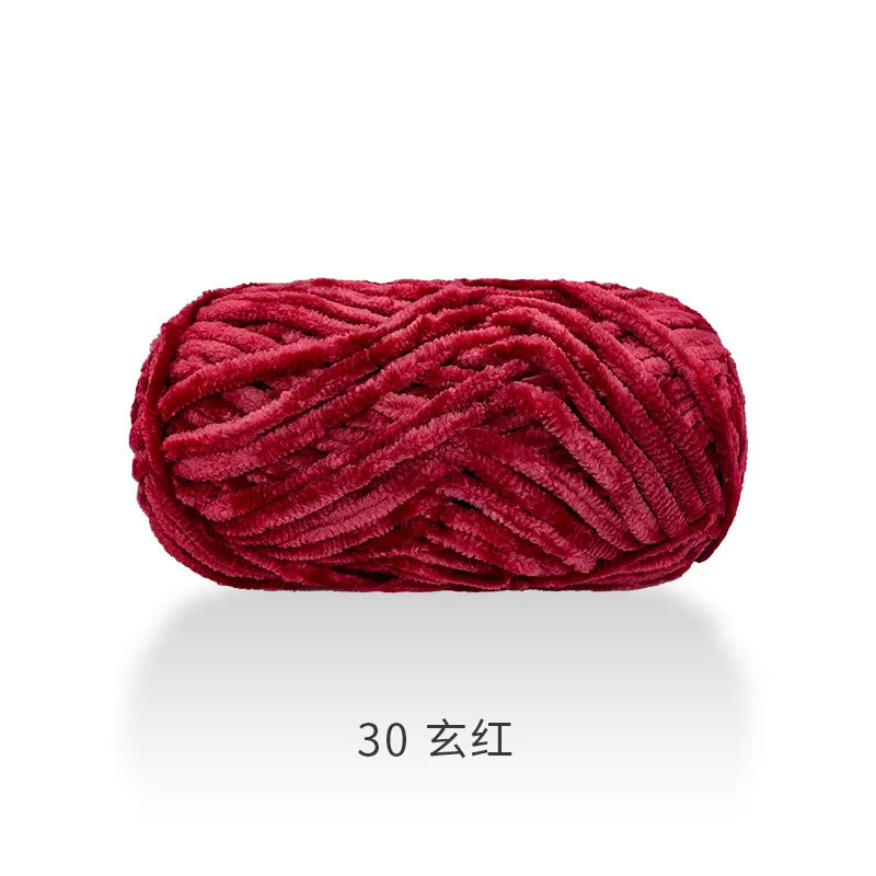 1pcs 100g super soft velvet wool coarse knitted yarn material package hand-woven hat scarf cushion