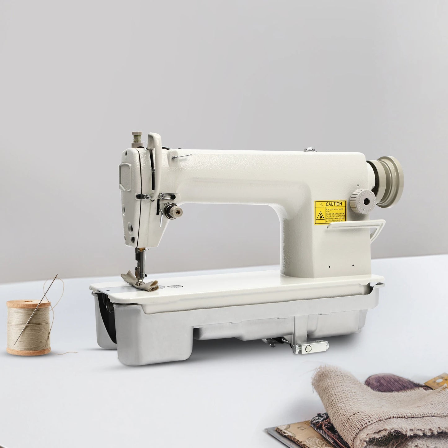 Sewing Machine with 1-5 Adjustable Gauge, Automatic Bobbin Winder, Reverse Stitch,   Durable Iron Build