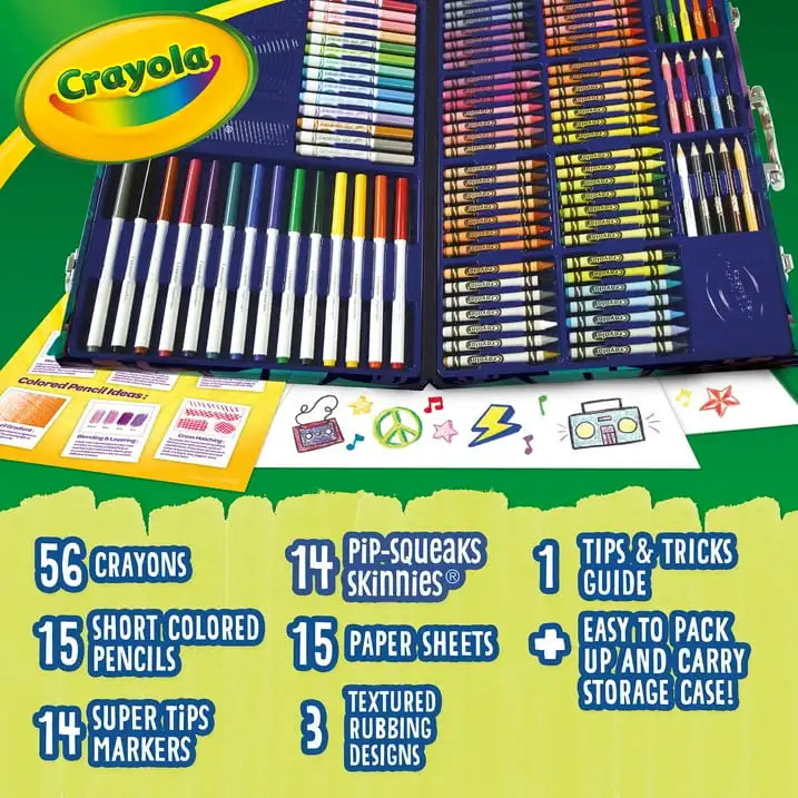 Crayola Imagination Art Coloring Set, 115 Pcs, Art & Craft Kit, Coloring Supplies, Easter Gifts for Kids