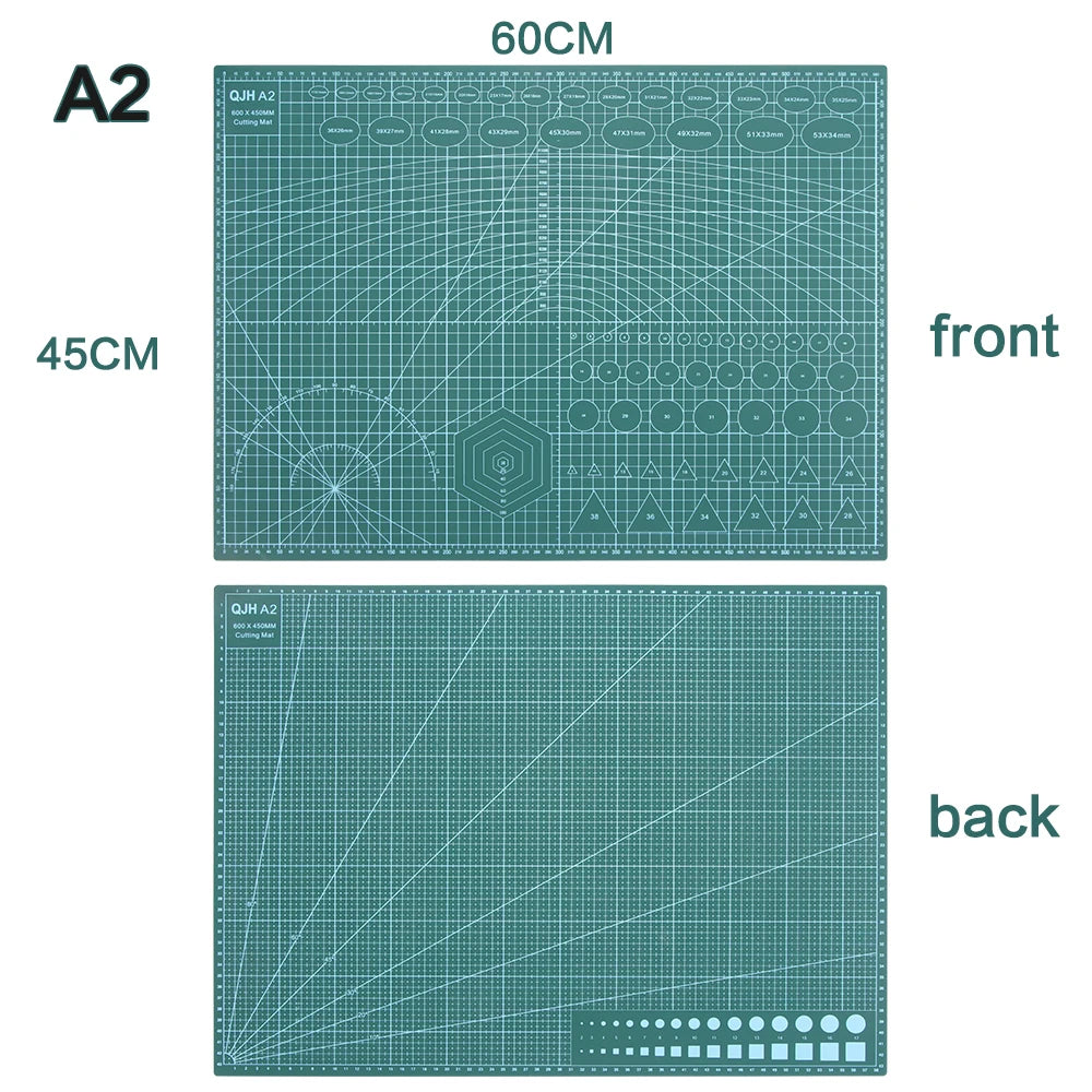 A1/A2/A3/A4 PVC Cutting Mat Workbench Patchwork Sewing DIY Engraving Leather Cutting Board Double-Sided Self-Healing