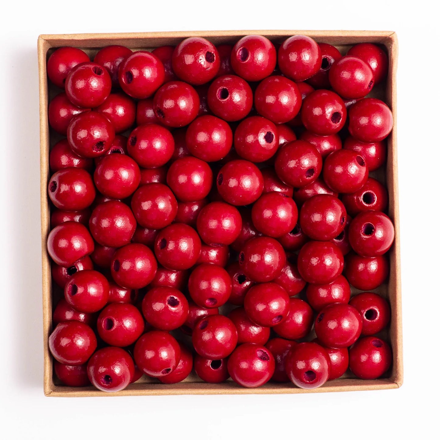 SOMESOOR 50pcs 16mm 0.63IN Natural Wooden Beads Multi Colors Round Shaped DIY Craft Wood Bracelet Necklaces Jewelry Accessories