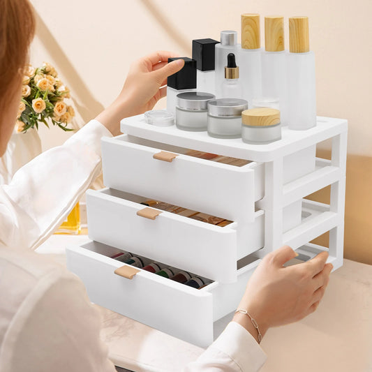 Storage Cabinet Desktop Organizer Storage Box Plastic Material for Storing Various Supplies  Craft