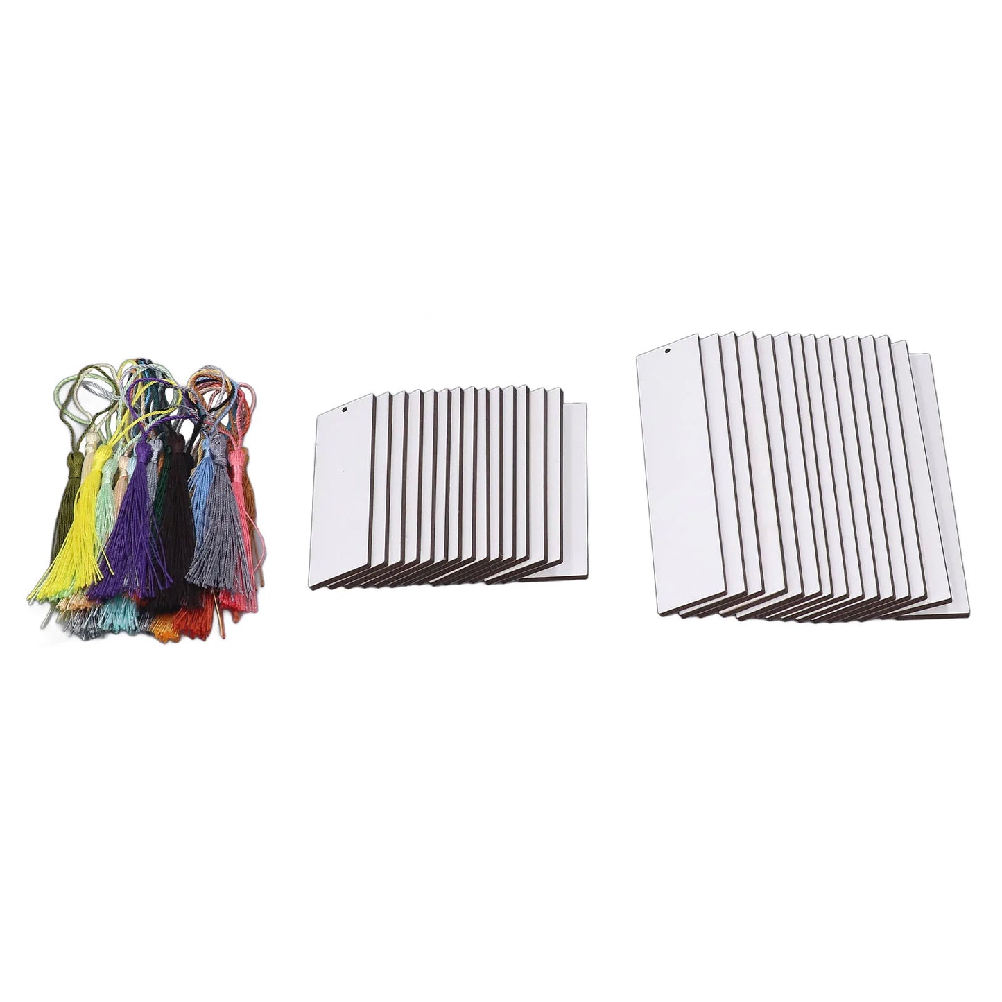 Sublimation Blanks Bookmark Double Sided Sublimate DIY Book Marker Clip with Colorful Tassels For Booker Lover Readers