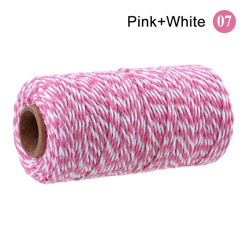 2mm 100M Macrame Cord Rope Cotton Twine Thread String Crafts DIY Sewing Handmade Wall Hangings Bohemia Wedding Party Home 2030