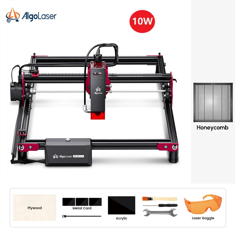 Algo laser DIY KIT Mini 10W Laser Engraver Cutter For Beginner 315*300 Table Woodworking CNC