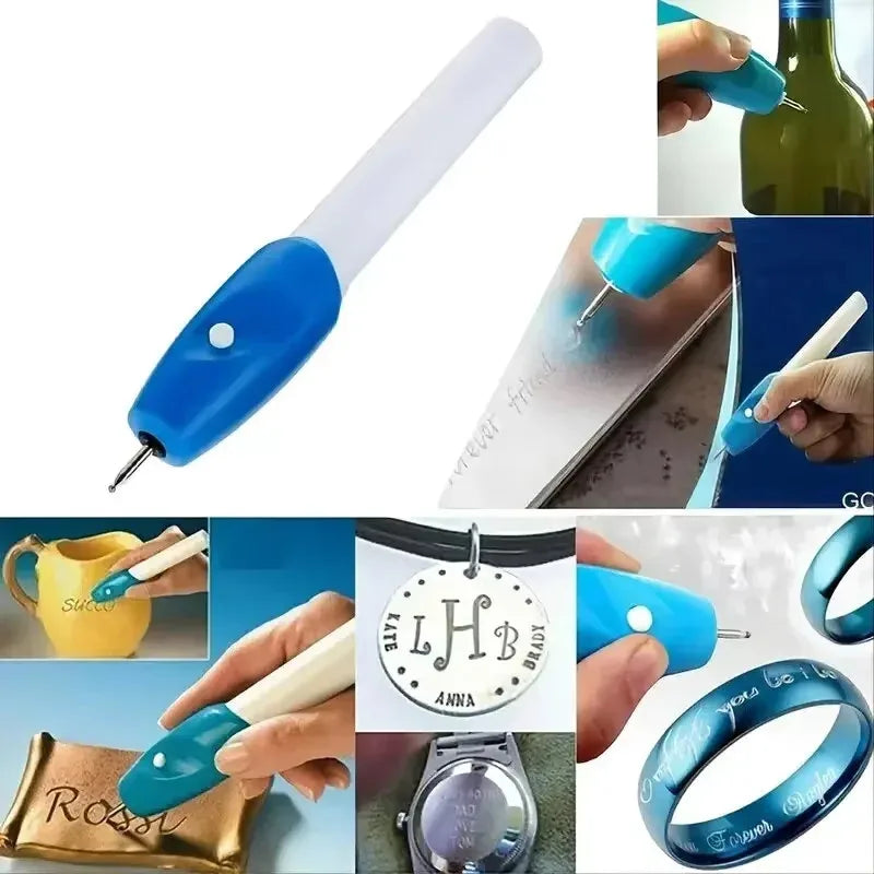 Mini wireless engraving pen, precision electric engraving pen, name writing engraving tool for crafts and DIY.