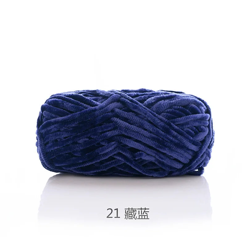 1pcs 100g super soft velvet wool coarse knitted yarn material package hand-woven hat scarf cushion