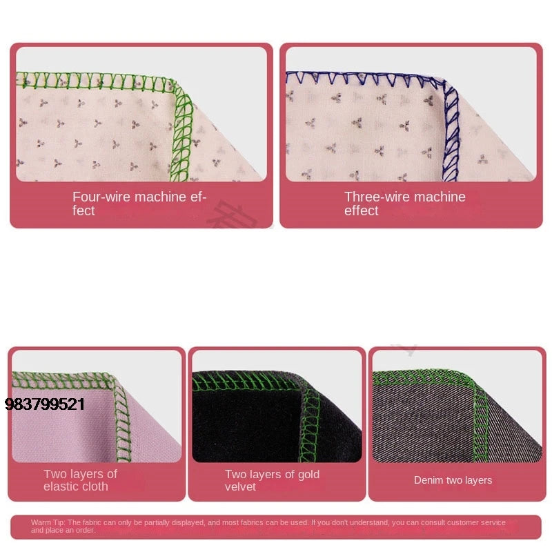 Four-thread overlock sewing machine desktop overlock