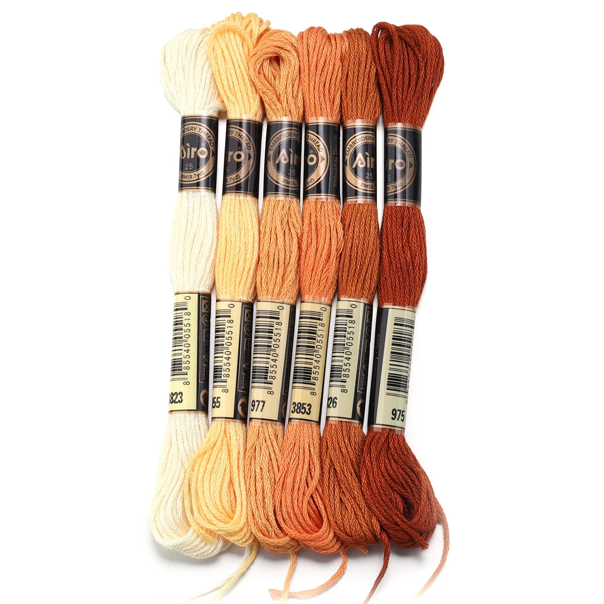 6Pcs/Lot 8m Polyester Cross Stitch Thread Colorful Embroidery Thread String Strap For DIY Sewing Crafts Clothing Accessorie 2030