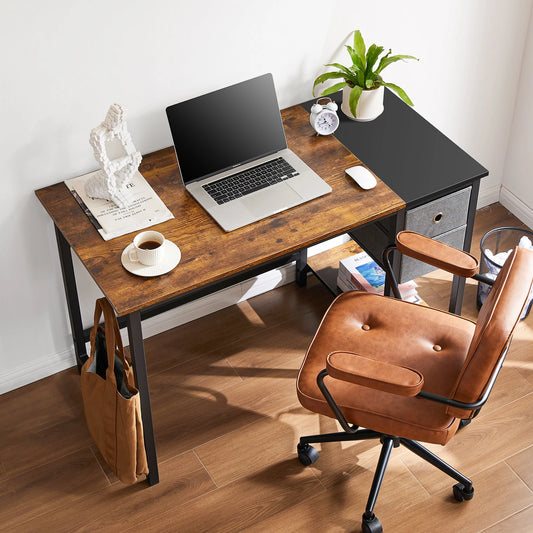 JHK Computer Desk With Drawers