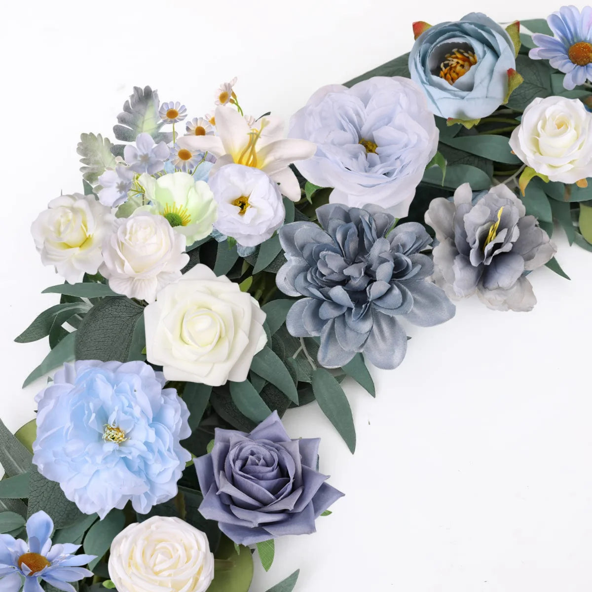 Artificial Flowers Fake Silk White Peonies Used for Home Room Vase Decoration Christmas Wreath Wedding Bouquet Party Accessories
