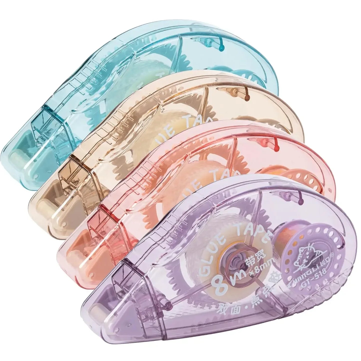 4 packs of double-sided tape rollers, scrapbooking supplies, craft tape rollers, scrapbooking double-sided tape rollers